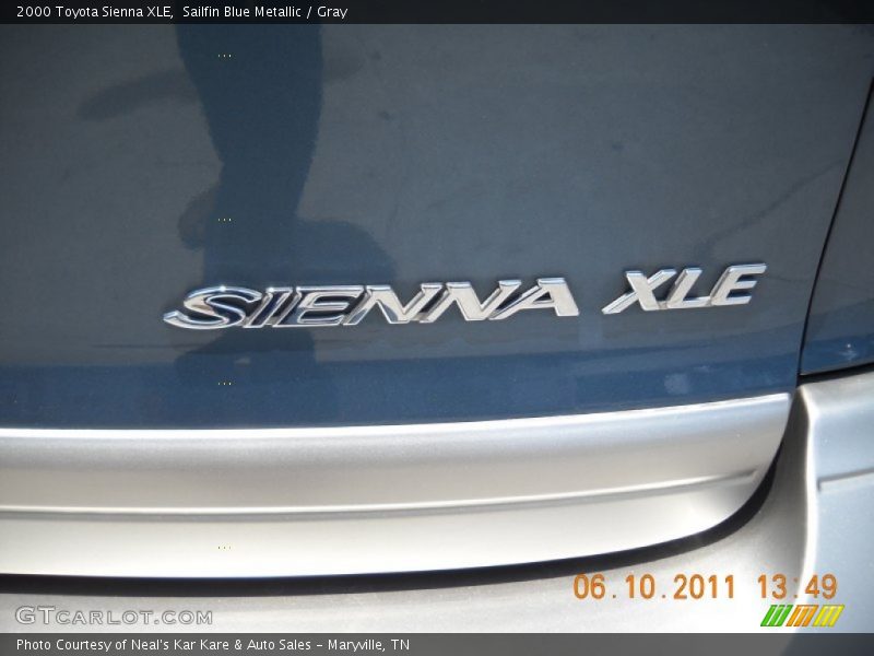 Sailfin Blue Metallic / Gray 2000 Toyota Sienna XLE
