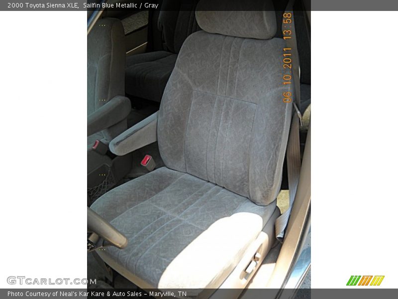 Sailfin Blue Metallic / Gray 2000 Toyota Sienna XLE