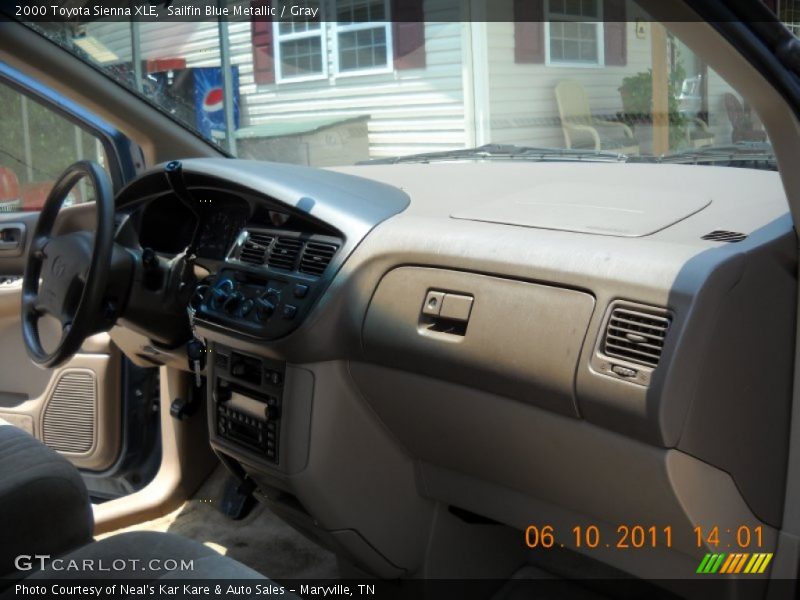 Sailfin Blue Metallic / Gray 2000 Toyota Sienna XLE
