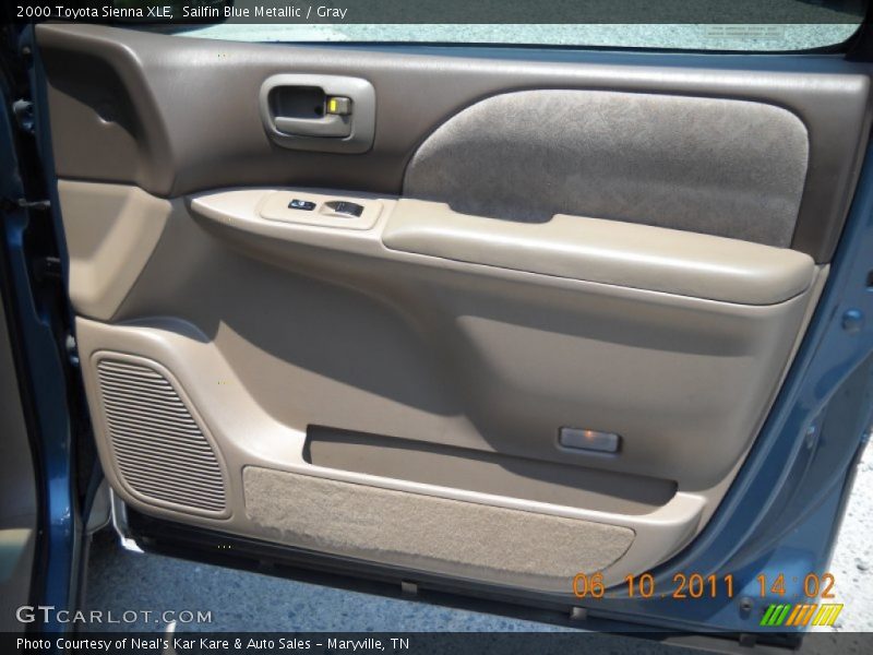 Sailfin Blue Metallic / Gray 2000 Toyota Sienna XLE