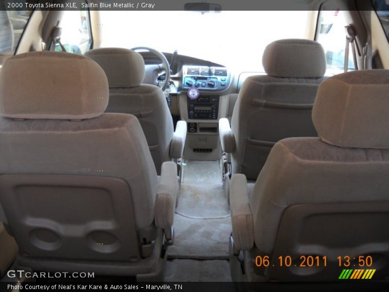 Sailfin Blue Metallic / Gray 2000 Toyota Sienna XLE