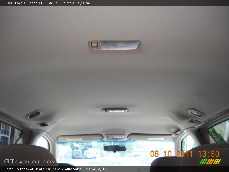 Sailfin Blue Metallic / Gray 2000 Toyota Sienna XLE