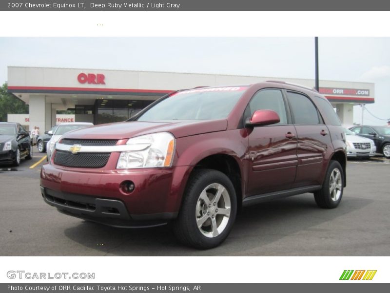 Deep Ruby Metallic / Light Gray 2007 Chevrolet Equinox LT
