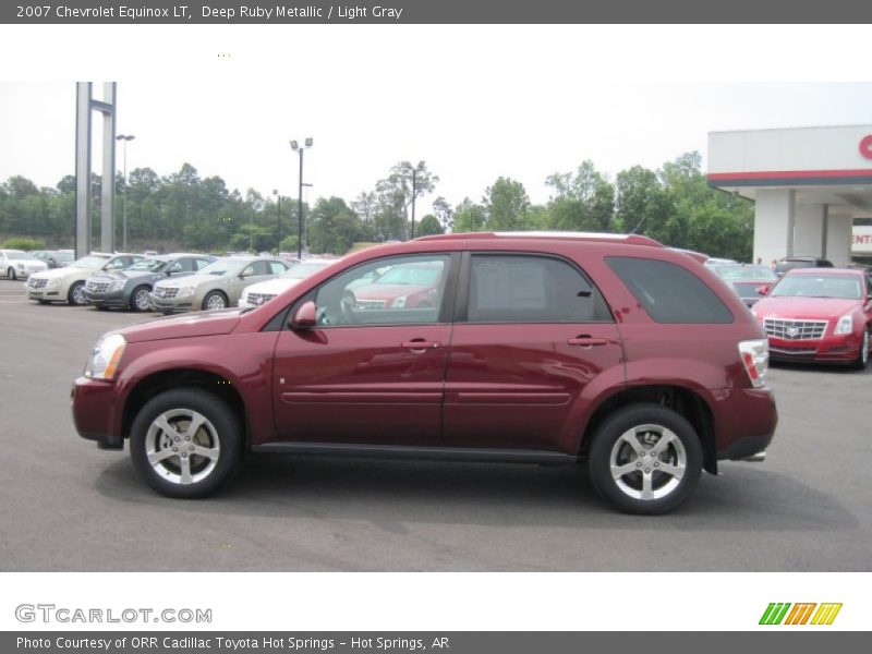 Deep Ruby Metallic / Light Gray 2007 Chevrolet Equinox LT