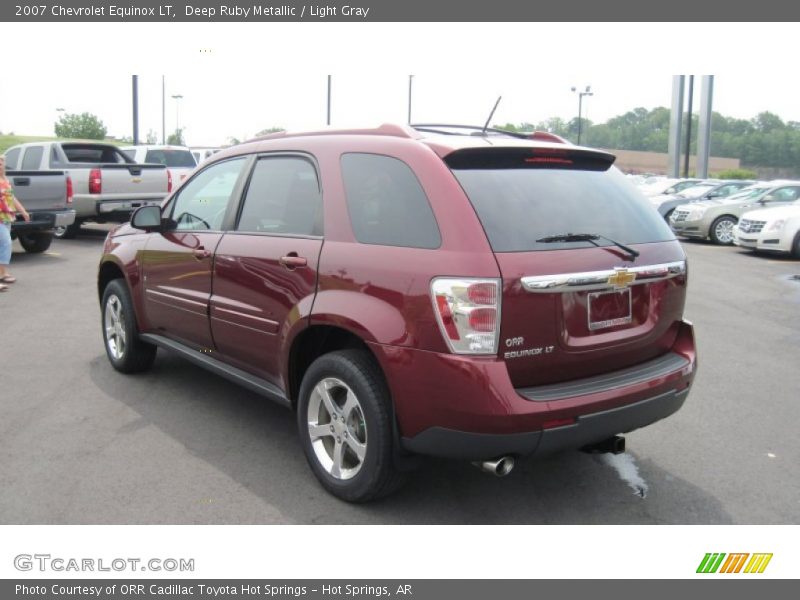 Deep Ruby Metallic / Light Gray 2007 Chevrolet Equinox LT