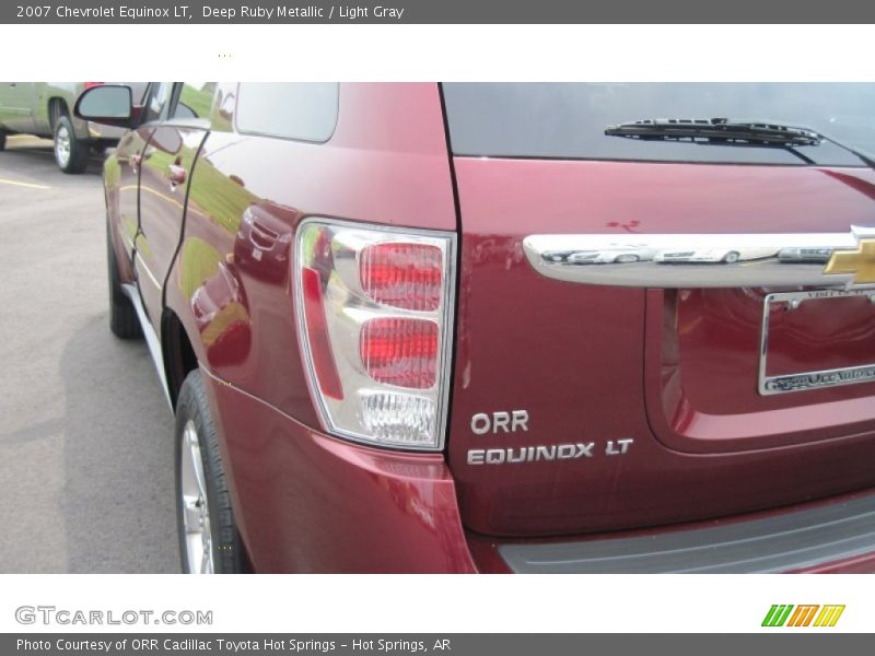Deep Ruby Metallic / Light Gray 2007 Chevrolet Equinox LT