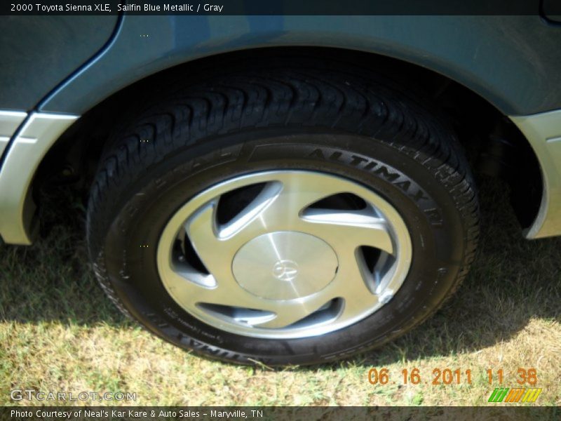 Sailfin Blue Metallic / Gray 2000 Toyota Sienna XLE