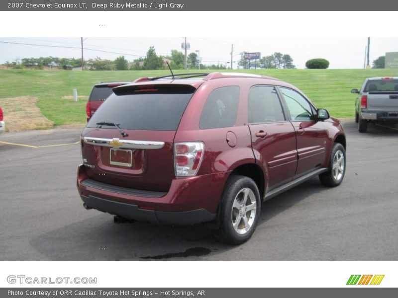 Deep Ruby Metallic / Light Gray 2007 Chevrolet Equinox LT