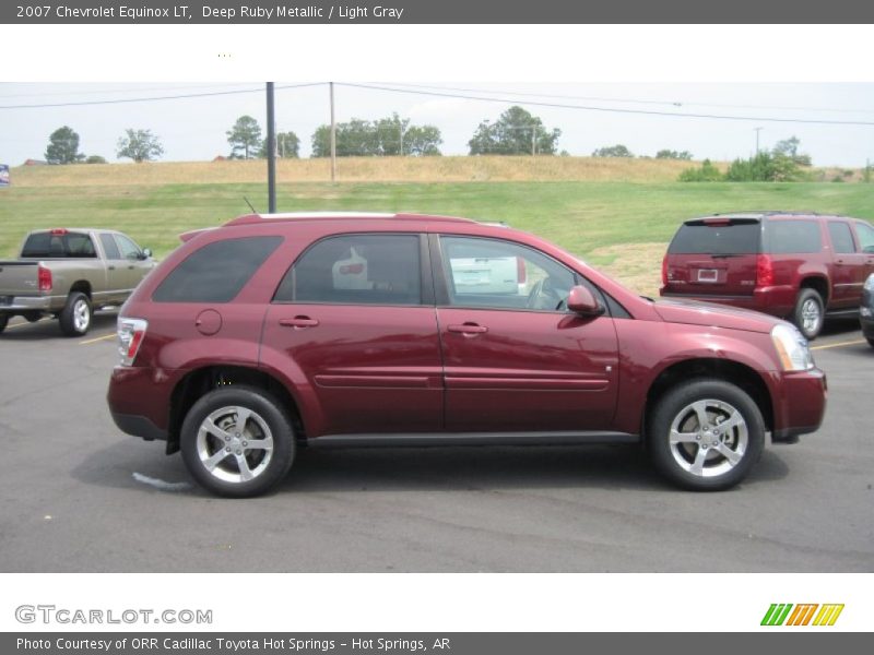 Deep Ruby Metallic / Light Gray 2007 Chevrolet Equinox LT
