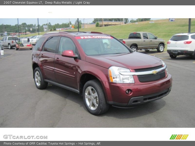 Deep Ruby Metallic / Light Gray 2007 Chevrolet Equinox LT