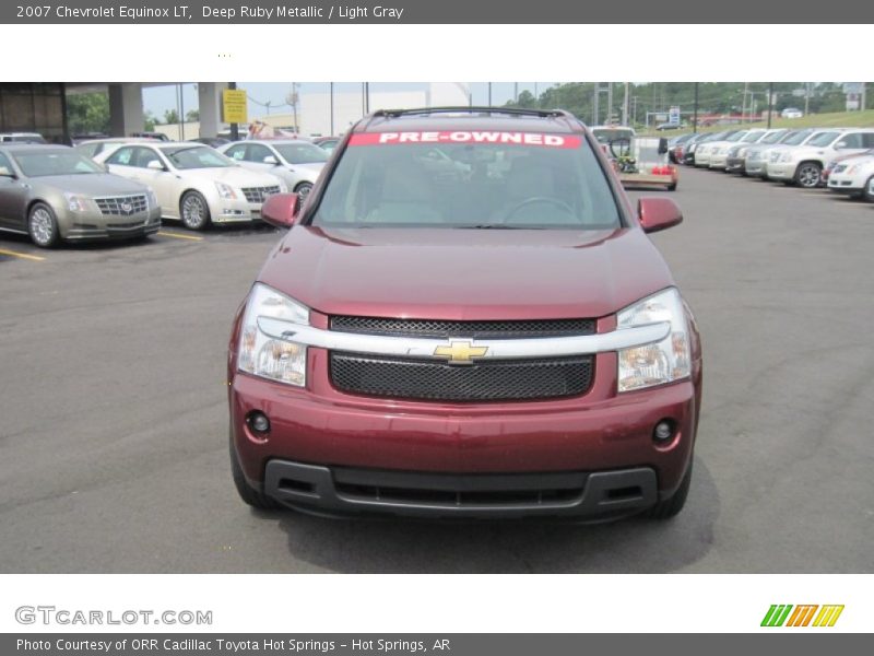 Deep Ruby Metallic / Light Gray 2007 Chevrolet Equinox LT