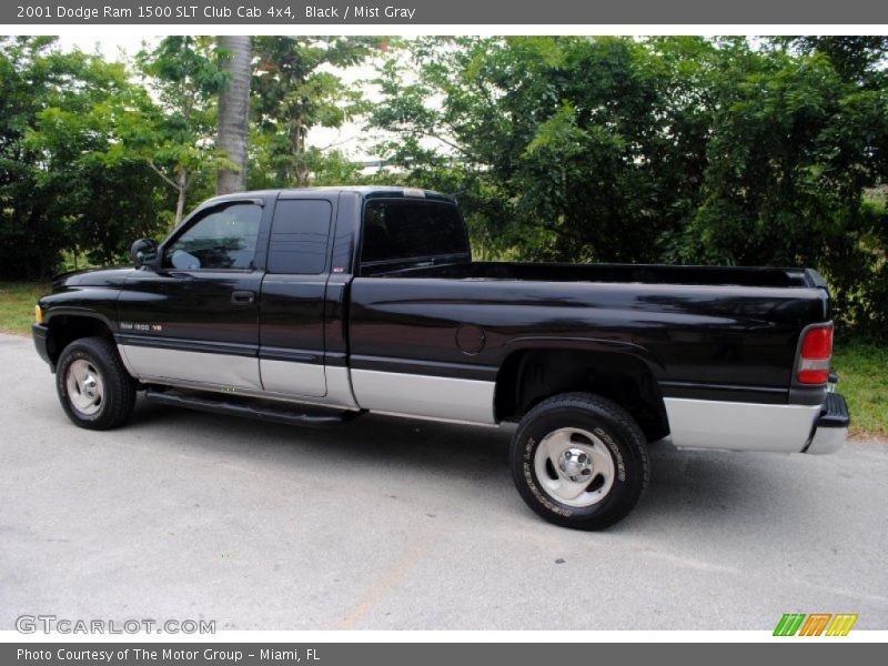Black / Mist Gray 2001 Dodge Ram 1500 SLT Club Cab 4x4