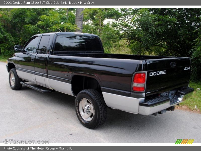 Black / Mist Gray 2001 Dodge Ram 1500 SLT Club Cab 4x4