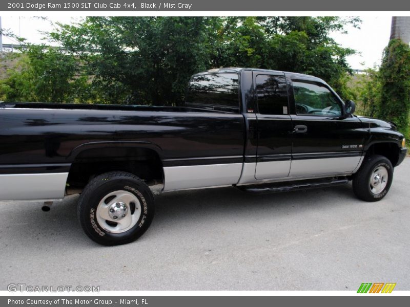 Black / Mist Gray 2001 Dodge Ram 1500 SLT Club Cab 4x4