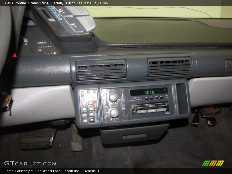 Turqouise Metallic / Gray 1991 Pontiac Grand Prix LE Sedan