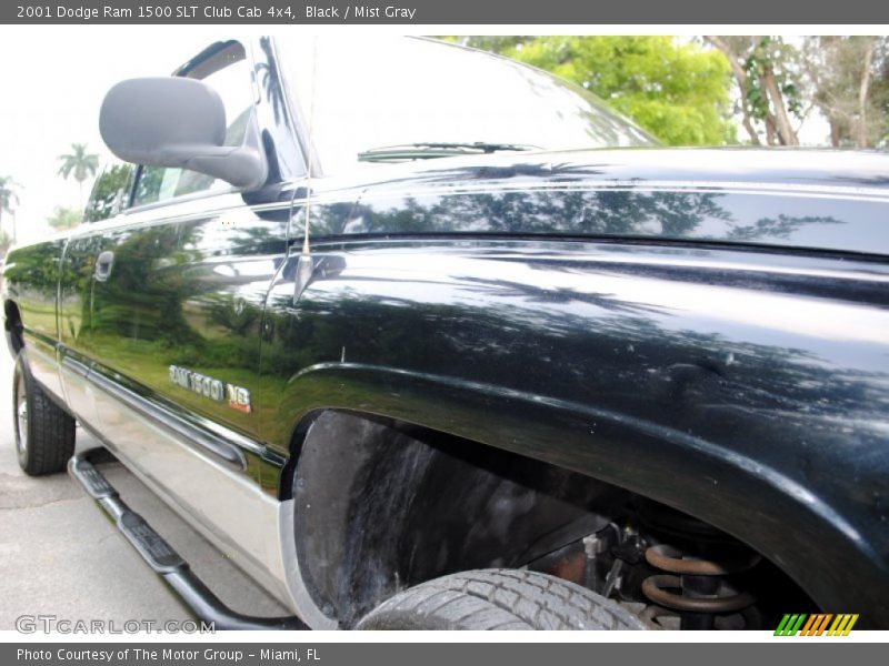 Black / Mist Gray 2001 Dodge Ram 1500 SLT Club Cab 4x4
