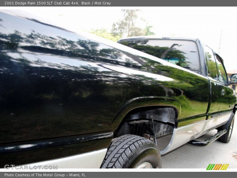 Black / Mist Gray 2001 Dodge Ram 1500 SLT Club Cab 4x4