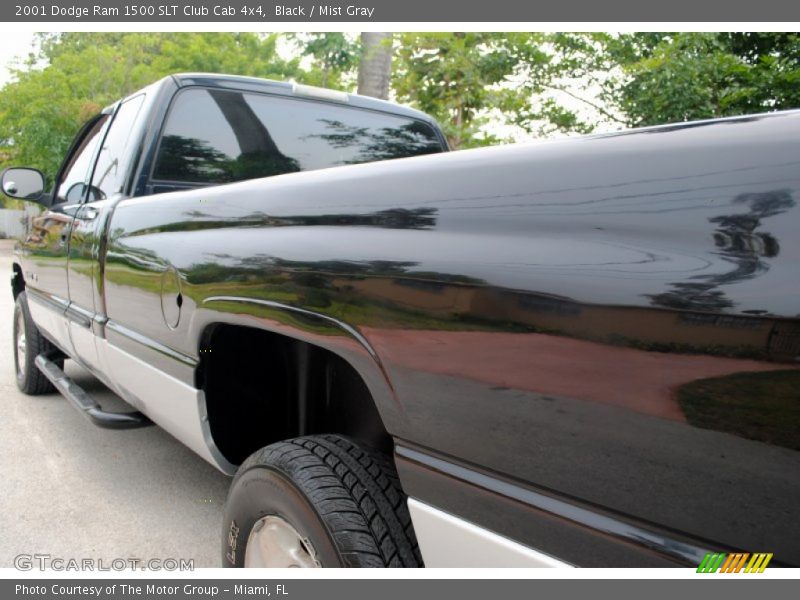 Black / Mist Gray 2001 Dodge Ram 1500 SLT Club Cab 4x4