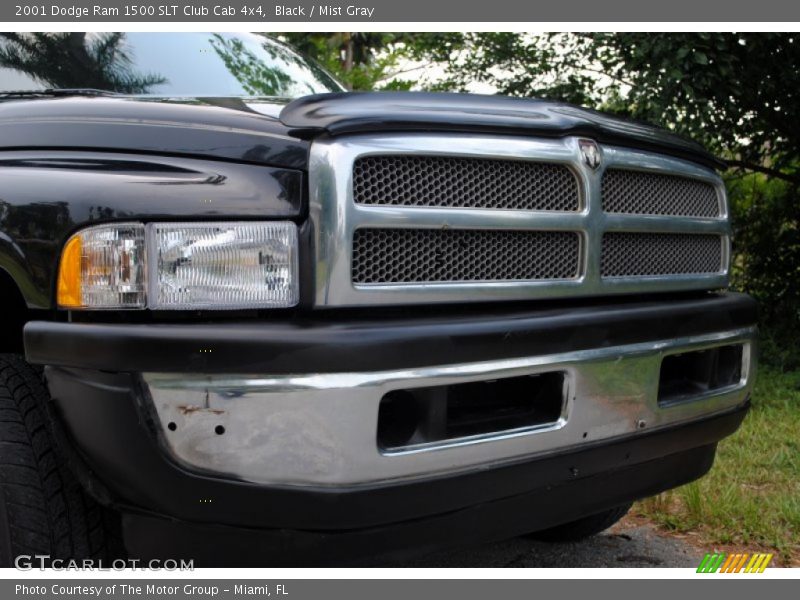 Black / Mist Gray 2001 Dodge Ram 1500 SLT Club Cab 4x4