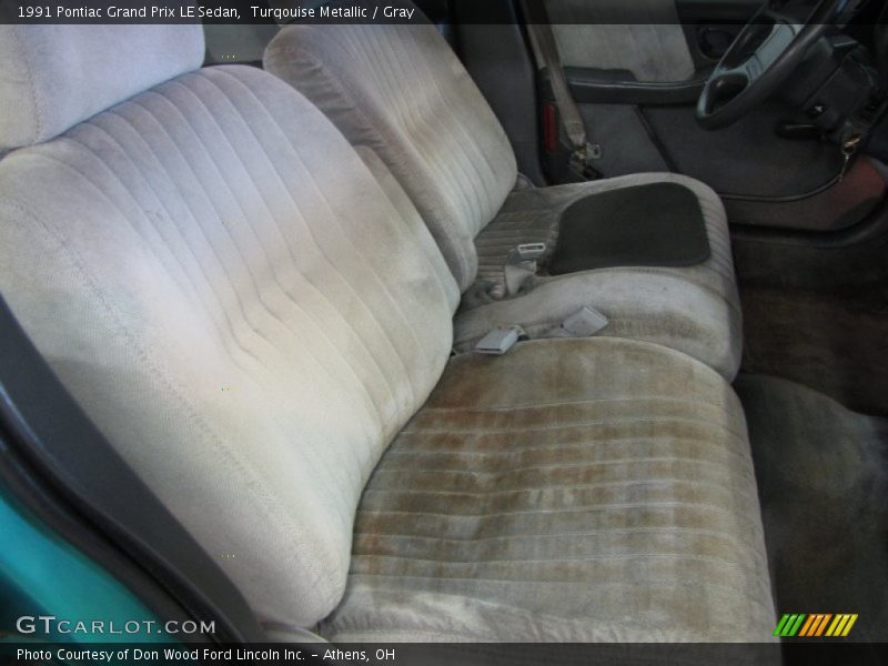 Turqouise Metallic / Gray 1991 Pontiac Grand Prix LE Sedan
