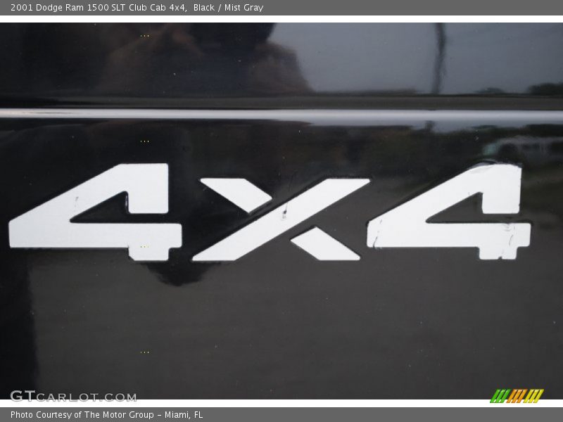Black / Mist Gray 2001 Dodge Ram 1500 SLT Club Cab 4x4
