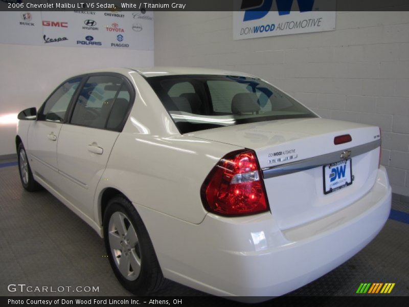 White / Titanium Gray 2006 Chevrolet Malibu LT V6 Sedan
