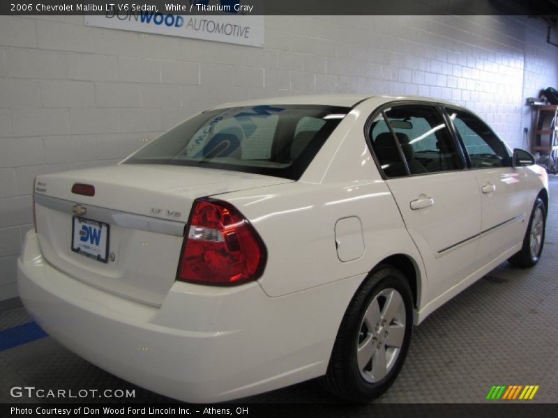 White / Titanium Gray 2006 Chevrolet Malibu LT V6 Sedan