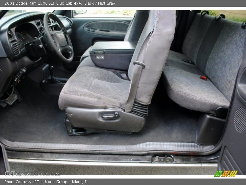 Black / Mist Gray 2001 Dodge Ram 1500 SLT Club Cab 4x4