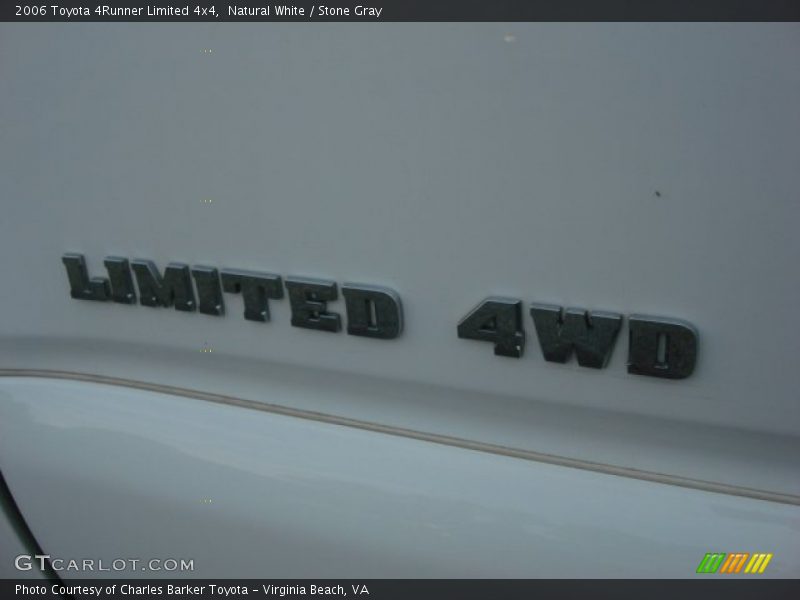 Natural White / Stone Gray 2006 Toyota 4Runner Limited 4x4