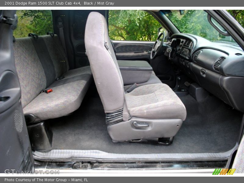Black / Mist Gray 2001 Dodge Ram 1500 SLT Club Cab 4x4