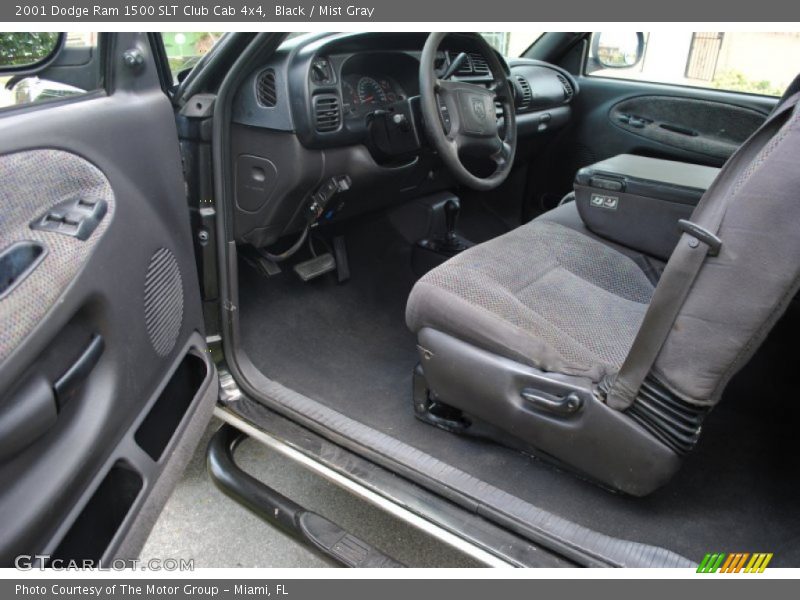 Black / Mist Gray 2001 Dodge Ram 1500 SLT Club Cab 4x4