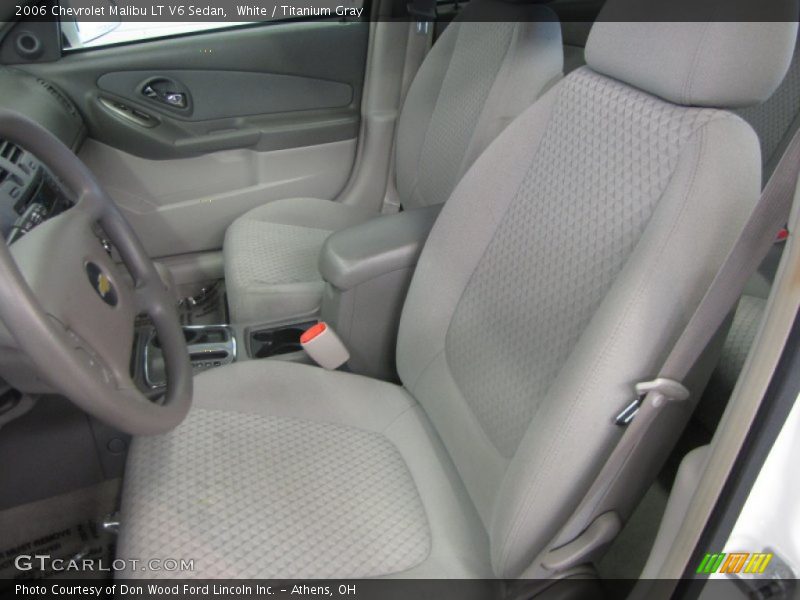 White / Titanium Gray 2006 Chevrolet Malibu LT V6 Sedan
