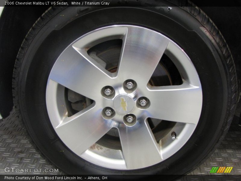 White / Titanium Gray 2006 Chevrolet Malibu LT V6 Sedan