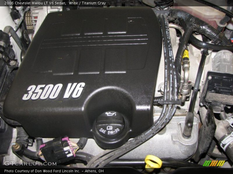 White / Titanium Gray 2006 Chevrolet Malibu LT V6 Sedan