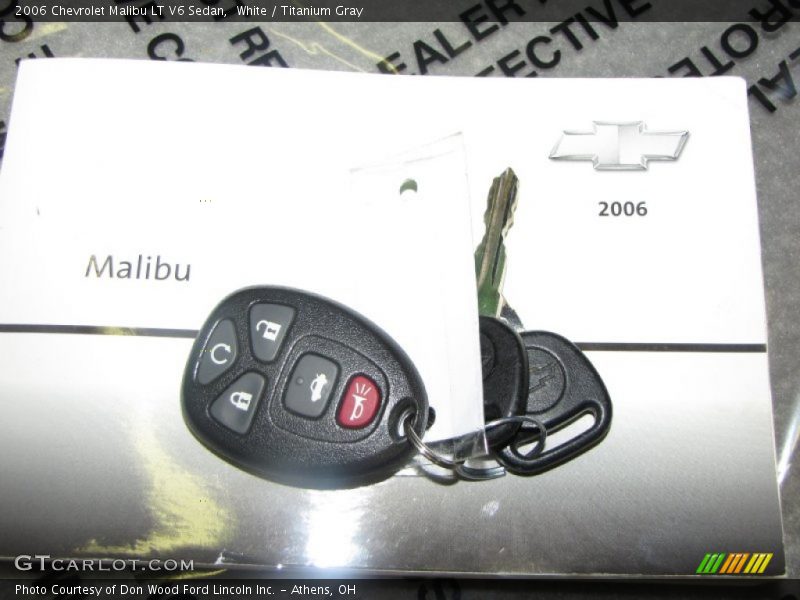 White / Titanium Gray 2006 Chevrolet Malibu LT V6 Sedan