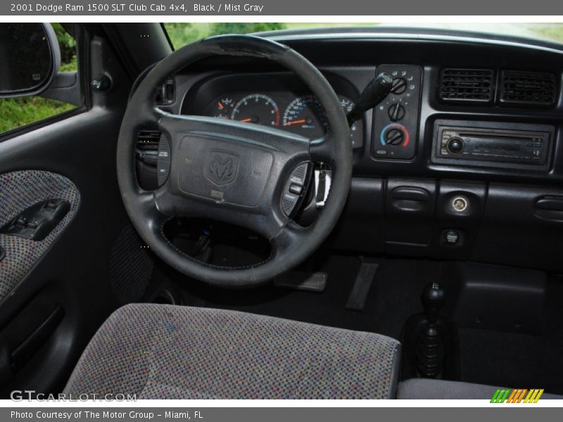 Black / Mist Gray 2001 Dodge Ram 1500 SLT Club Cab 4x4