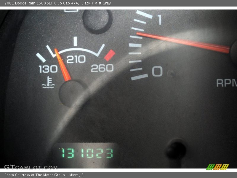 Black / Mist Gray 2001 Dodge Ram 1500 SLT Club Cab 4x4