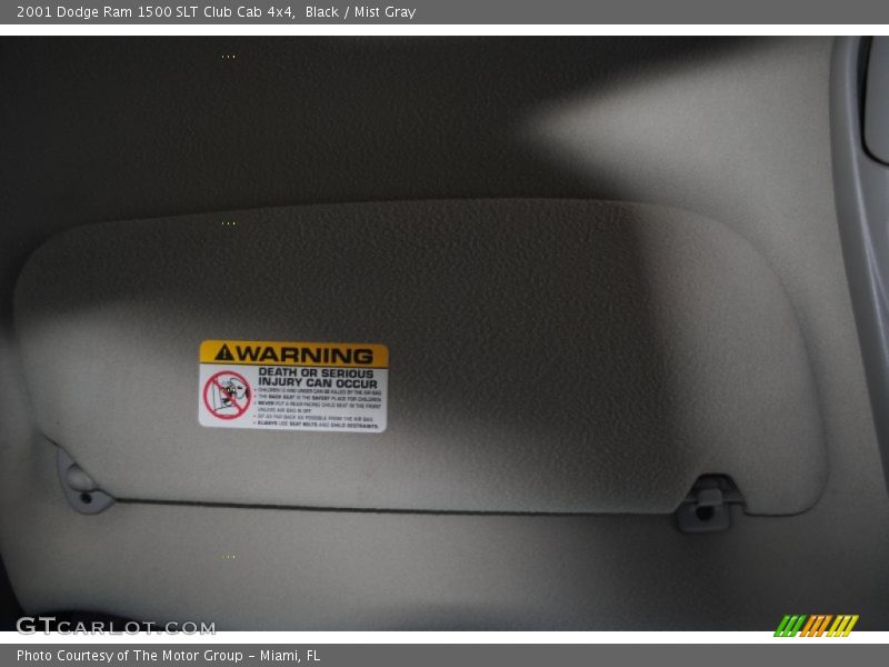 Black / Mist Gray 2001 Dodge Ram 1500 SLT Club Cab 4x4