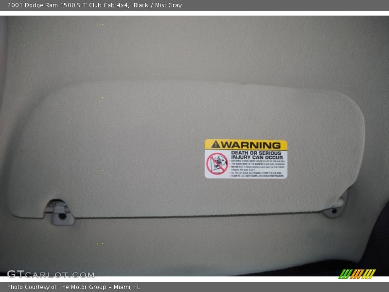 Black / Mist Gray 2001 Dodge Ram 1500 SLT Club Cab 4x4