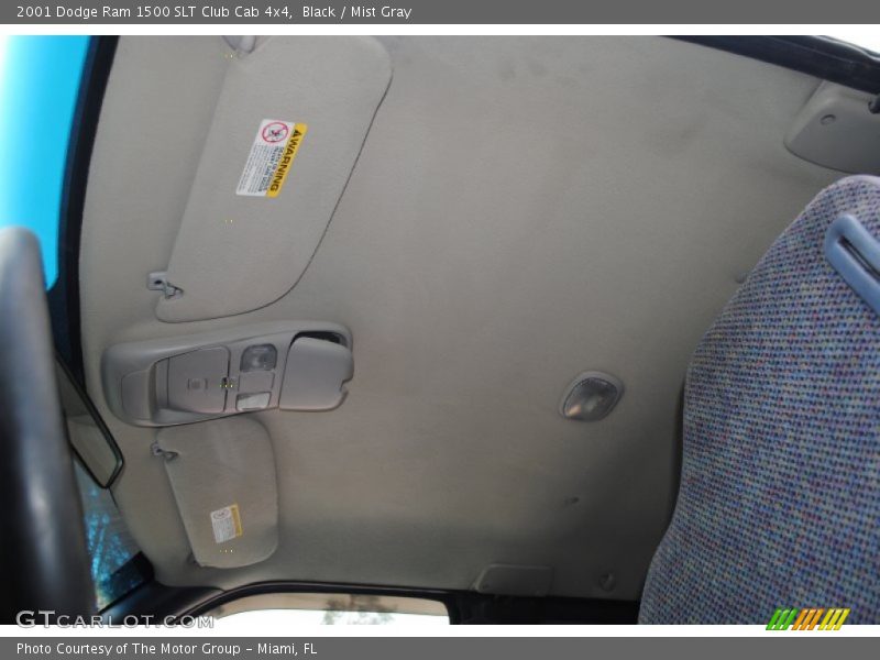 Black / Mist Gray 2001 Dodge Ram 1500 SLT Club Cab 4x4