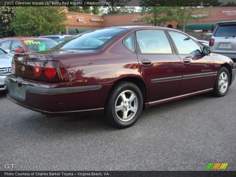 Berry Red Metallic / Medium Gray 2003 Chevrolet Impala LS