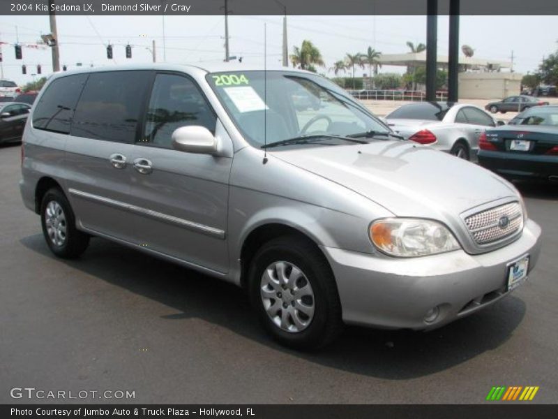 Diamond Silver / Gray 2004 Kia Sedona LX