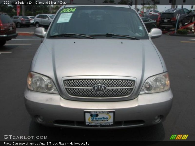 Diamond Silver / Gray 2004 Kia Sedona LX