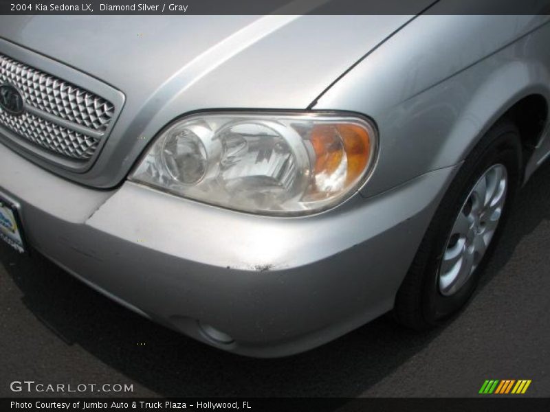 Diamond Silver / Gray 2004 Kia Sedona LX