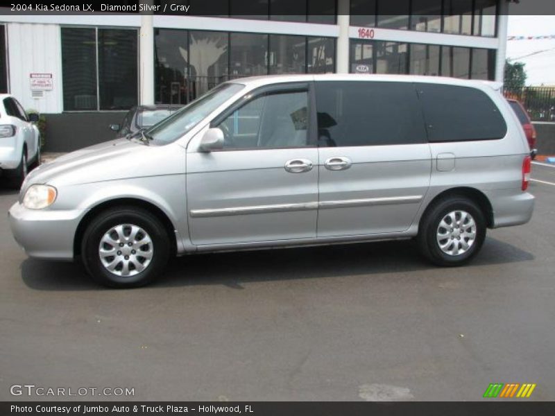 Diamond Silver / Gray 2004 Kia Sedona LX