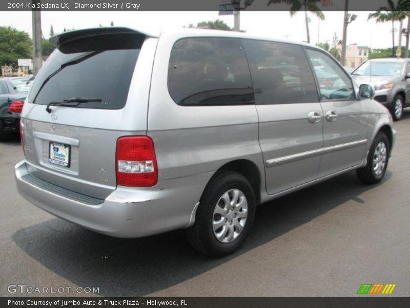Diamond Silver / Gray 2004 Kia Sedona LX