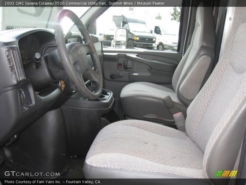  2003 Savana Cutaway 3500 Commercial Utility Van Medium Pewter Interior