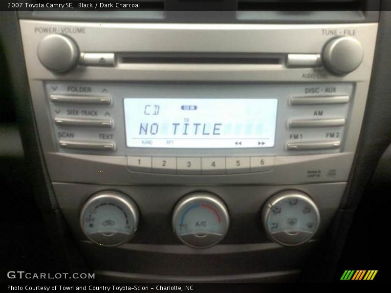 Black / Dark Charcoal 2007 Toyota Camry SE