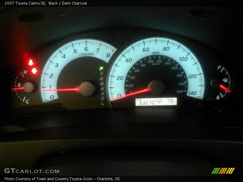 Black / Dark Charcoal 2007 Toyota Camry SE