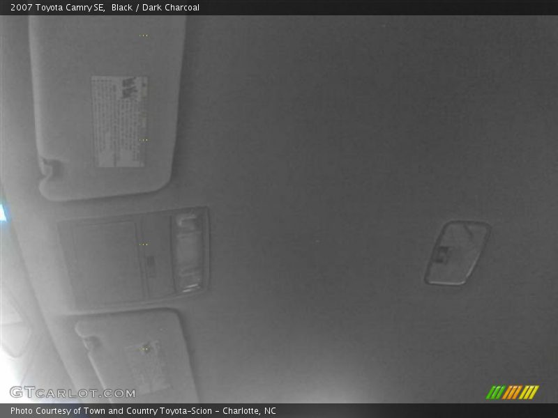 Black / Dark Charcoal 2007 Toyota Camry SE